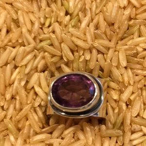 Amethyst & Silver Ring